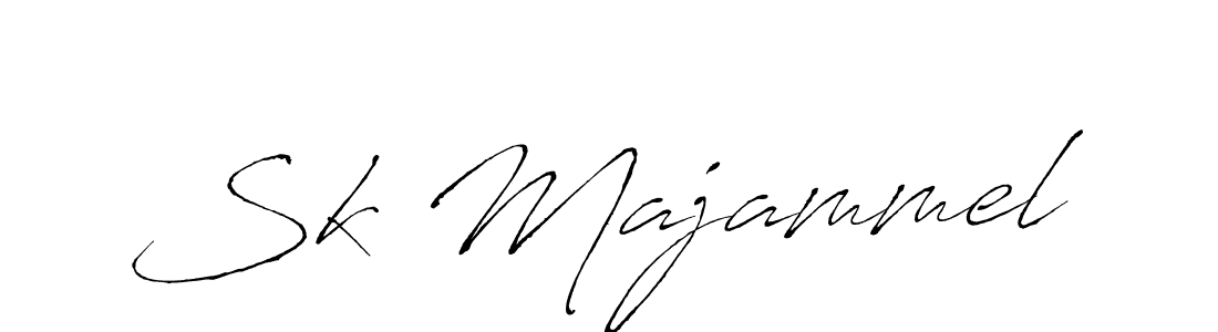 Use a signature maker to create a handwritten signature online. With this signature software, you can design (Antro_Vectra) your own signature for name Sk Majammel. Sk Majammel signature style 6 images and pictures png