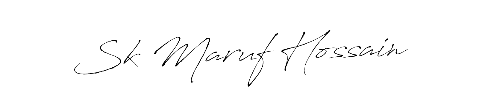 Antro_Vectra is a professional signature style that is perfect for those who want to add a touch of class to their signature. It is also a great choice for those who want to make their signature more unique. Get Sk Maruf Hossain name to fancy signature for free. Sk Maruf Hossain signature style 6 images and pictures png