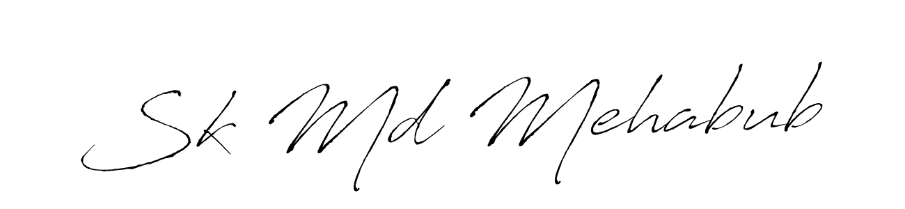 Use a signature maker to create a handwritten signature online. With this signature software, you can design (Antro_Vectra) your own signature for name Sk Md Mehabub. Sk Md Mehabub signature style 6 images and pictures png