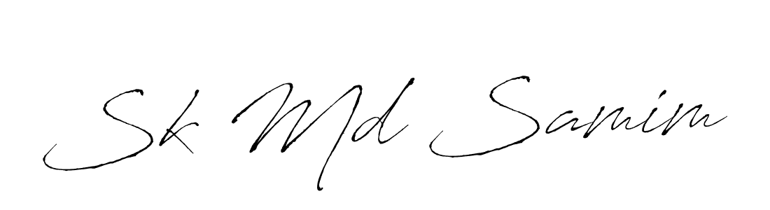 Make a beautiful signature design for name Sk Md Samim. With this signature (Antro_Vectra) style, you can create a handwritten signature for free. Sk Md Samim signature style 6 images and pictures png