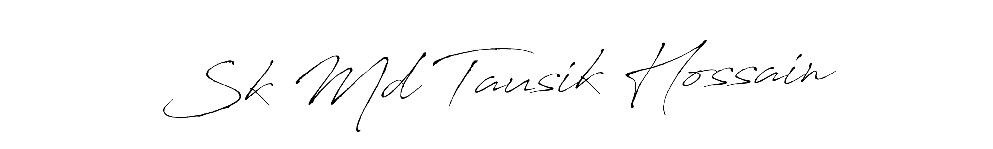 Sk Md Tausik Hossain stylish signature style. Best Handwritten Sign (Antro_Vectra) for my name. Handwritten Signature Collection Ideas for my name Sk Md Tausik Hossain. Sk Md Tausik Hossain signature style 6 images and pictures png