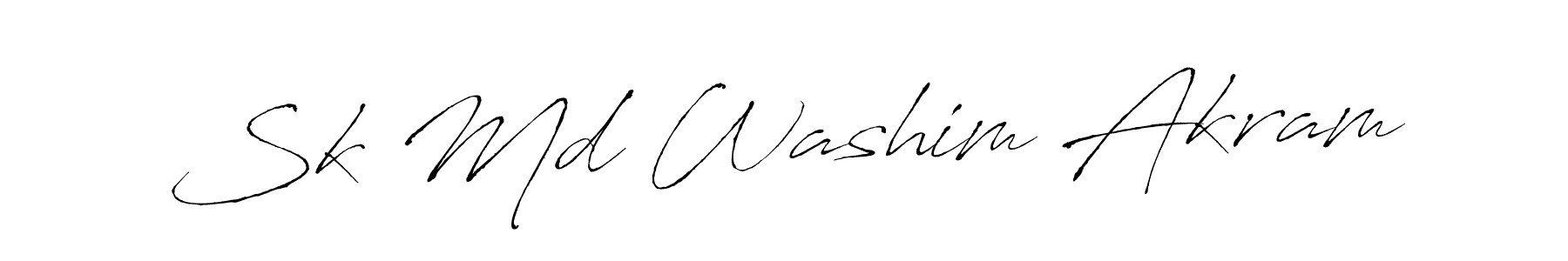 It looks lik you need a new signature style for name Sk Md Washim Akram. Design unique handwritten (Antro_Vectra) signature with our free signature maker in just a few clicks. Sk Md Washim Akram signature style 6 images and pictures png