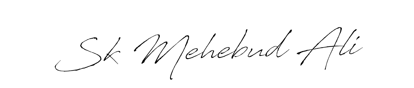 Design your own signature with our free online signature maker. With this signature software, you can create a handwritten (Antro_Vectra) signature for name Sk Mehebud Ali. Sk Mehebud Ali signature style 6 images and pictures png