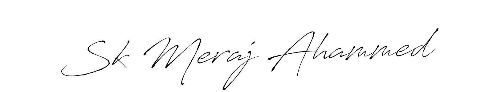 Design your own signature with our free online signature maker. With this signature software, you can create a handwritten (Antro_Vectra) signature for name Sk Meraj Ahammed. Sk Meraj Ahammed signature style 6 images and pictures png