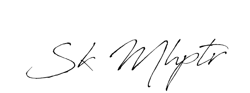 Also You can easily find your signature by using the search form. We will create Sk Mhptr name handwritten signature images for you free of cost using Antro_Vectra sign style. Sk Mhptr signature style 6 images and pictures png