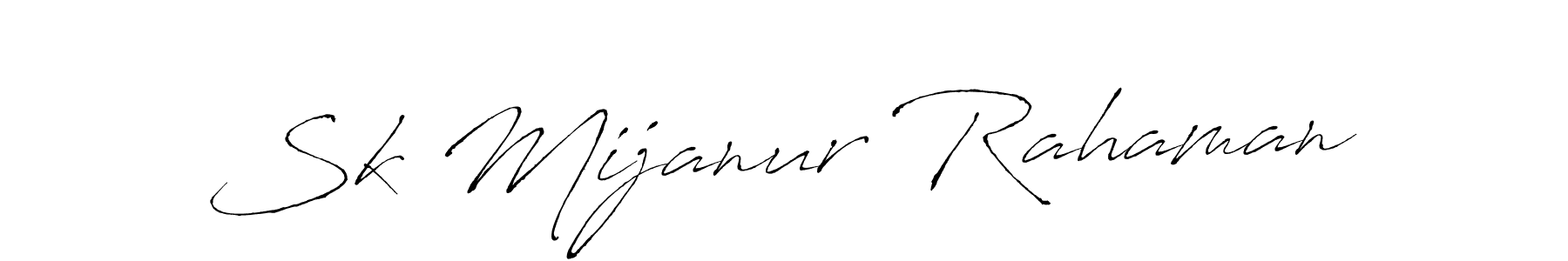 Design your own signature with our free online signature maker. With this signature software, you can create a handwritten (Antro_Vectra) signature for name Sk Mijanur Rahaman. Sk Mijanur Rahaman signature style 6 images and pictures png