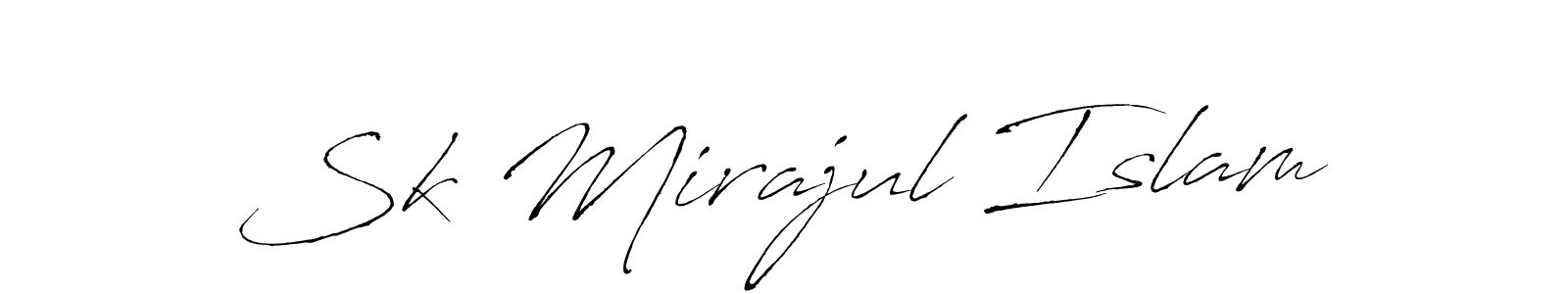 Create a beautiful signature design for name Sk Mirajul Islam. With this signature (Antro_Vectra) fonts, you can make a handwritten signature for free. Sk Mirajul Islam signature style 6 images and pictures png