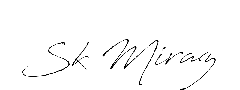 How to make Sk Miraz signature? Antro_Vectra is a professional autograph style. Create handwritten signature for Sk Miraz name. Sk Miraz signature style 6 images and pictures png