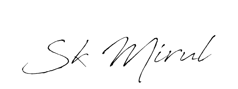 if you are searching for the best signature style for your name Sk Mirul. so please give up your signature search. here we have designed multiple signature styles  using Antro_Vectra. Sk Mirul signature style 6 images and pictures png