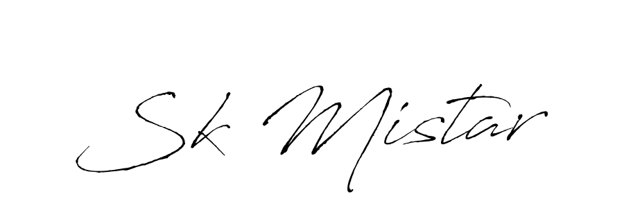 Design your own signature with our free online signature maker. With this signature software, you can create a handwritten (Antro_Vectra) signature for name Sk Mistar. Sk Mistar signature style 6 images and pictures png