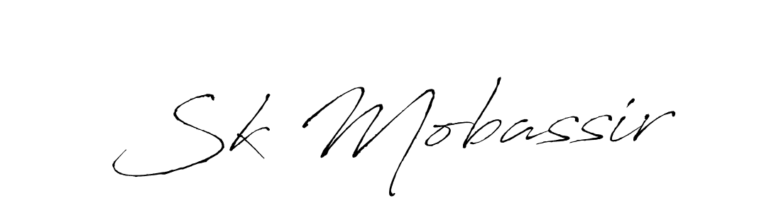 Use a signature maker to create a handwritten signature online. With this signature software, you can design (Antro_Vectra) your own signature for name Sk Mobassir. Sk Mobassir signature style 6 images and pictures png
