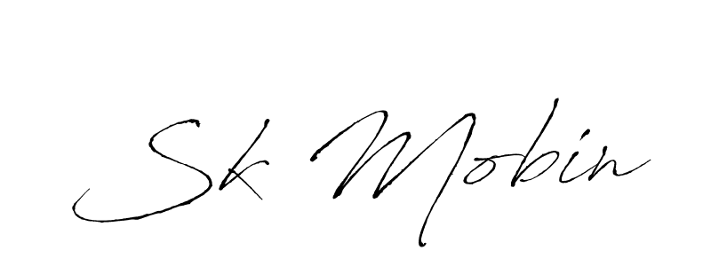 Create a beautiful signature design for name Sk Mobin. With this signature (Antro_Vectra) fonts, you can make a handwritten signature for free. Sk Mobin signature style 6 images and pictures png