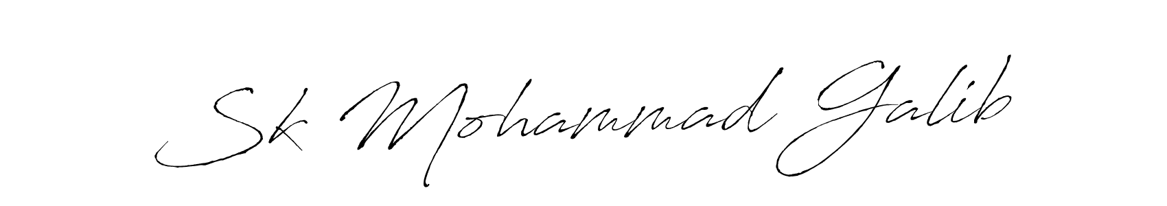 Sk Mohammad Galib stylish signature style. Best Handwritten Sign (Antro_Vectra) for my name. Handwritten Signature Collection Ideas for my name Sk Mohammad Galib. Sk Mohammad Galib signature style 6 images and pictures png