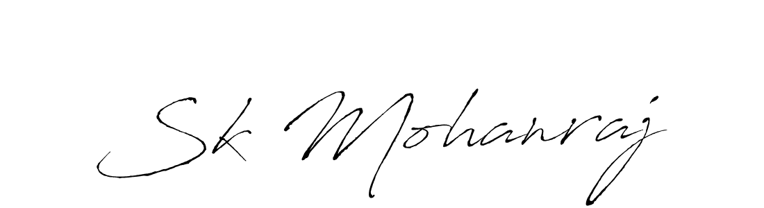 Sk Mohanraj stylish signature style. Best Handwritten Sign (Antro_Vectra) for my name. Handwritten Signature Collection Ideas for my name Sk Mohanraj. Sk Mohanraj signature style 6 images and pictures png