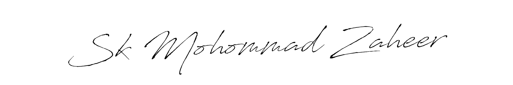 Also we have Sk Mohommad Zaheer name is the best signature style. Create professional handwritten signature collection using Antro_Vectra autograph style. Sk Mohommad Zaheer signature style 6 images and pictures png