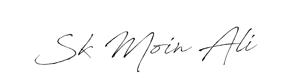 Create a beautiful signature design for name Sk Moin Ali. With this signature (Antro_Vectra) fonts, you can make a handwritten signature for free. Sk Moin Ali signature style 6 images and pictures png