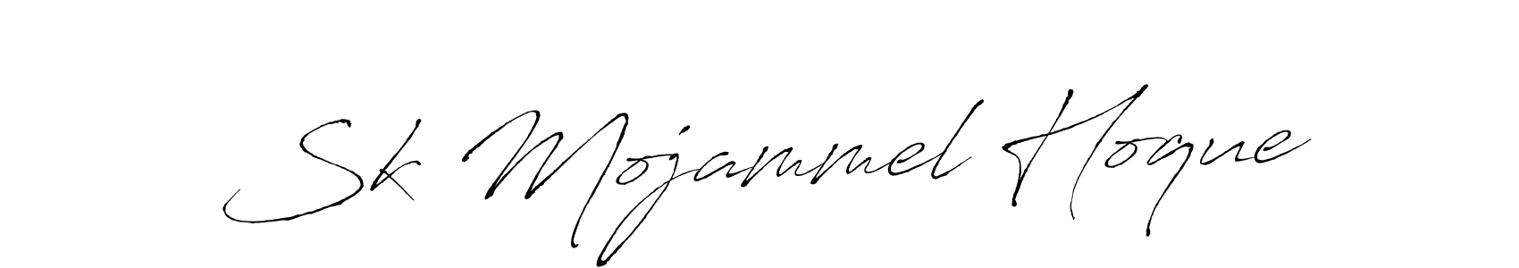 Antro_Vectra is a professional signature style that is perfect for those who want to add a touch of class to their signature. It is also a great choice for those who want to make their signature more unique. Get Sk Mojammel Hoque name to fancy signature for free. Sk Mojammel Hoque signature style 6 images and pictures png