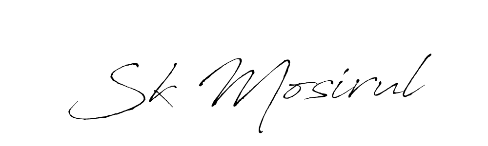Antro_Vectra is a professional signature style that is perfect for those who want to add a touch of class to their signature. It is also a great choice for those who want to make their signature more unique. Get Sk Mosirul name to fancy signature for free. Sk Mosirul signature style 6 images and pictures png