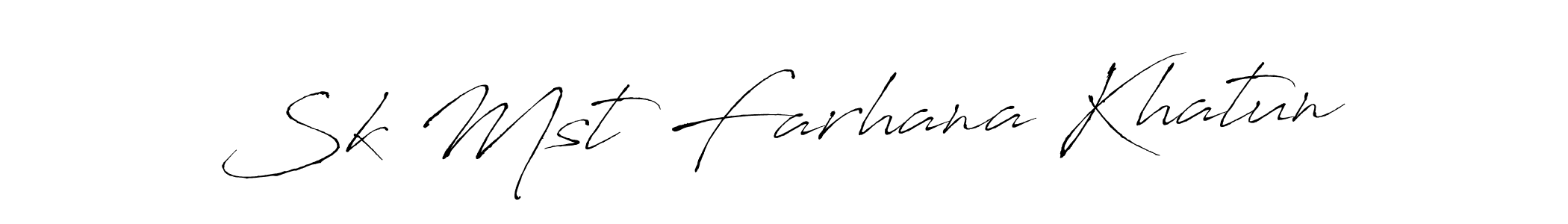 Make a beautiful signature design for name Sk Mst Farhana Khatun. Use this online signature maker to create a handwritten signature for free. Sk Mst Farhana Khatun signature style 6 images and pictures png