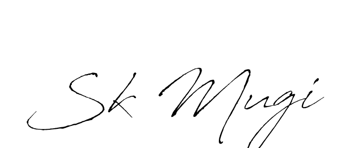 You should practise on your own different ways (Antro_Vectra) to write your name (Sk Mugi) in signature. don't let someone else do it for you. Sk Mugi signature style 6 images and pictures png