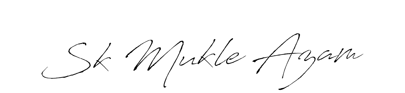 How to make Sk Mukle Azam signature? Antro_Vectra is a professional autograph style. Create handwritten signature for Sk Mukle Azam name. Sk Mukle Azam signature style 6 images and pictures png