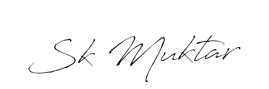 Antro_Vectra is a professional signature style that is perfect for those who want to add a touch of class to their signature. It is also a great choice for those who want to make their signature more unique. Get Sk Muktar name to fancy signature for free. Sk Muktar signature style 6 images and pictures png