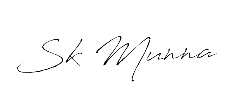 Sk Munna stylish signature style. Best Handwritten Sign (Antro_Vectra) for my name. Handwritten Signature Collection Ideas for my name Sk Munna. Sk Munna signature style 6 images and pictures png