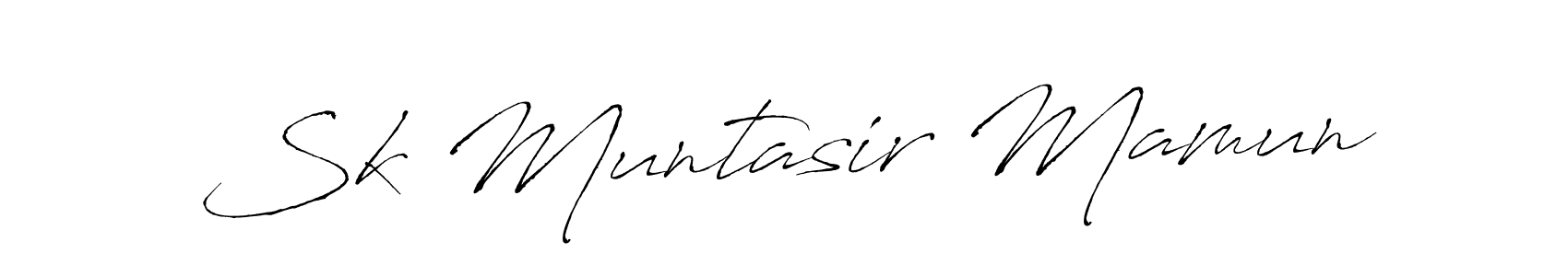 You should practise on your own different ways (Antro_Vectra) to write your name (Sk Muntasir Mamun) in signature. don't let someone else do it for you. Sk Muntasir Mamun signature style 6 images and pictures png