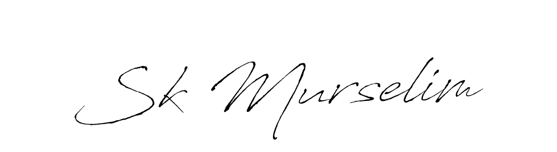 Make a beautiful signature design for name Sk Murselim. With this signature (Antro_Vectra) style, you can create a handwritten signature for free. Sk Murselim signature style 6 images and pictures png