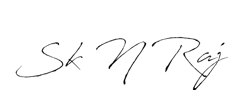 Create a beautiful signature design for name Sk N Raj. With this signature (Antro_Vectra) fonts, you can make a handwritten signature for free. Sk N Raj signature style 6 images and pictures png
