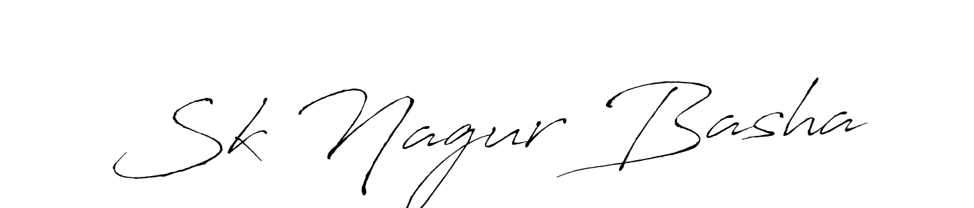 Also we have Sk Nagur Basha name is the best signature style. Create professional handwritten signature collection using Antro_Vectra autograph style. Sk Nagur Basha signature style 6 images and pictures png