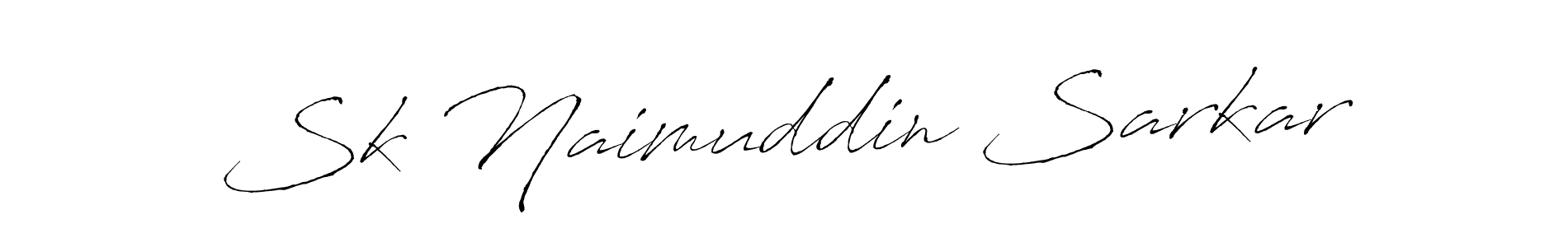 How to make Sk Naimuddin Sarkar name signature. Use Antro_Vectra style for creating short signs online. This is the latest handwritten sign. Sk Naimuddin Sarkar signature style 6 images and pictures png