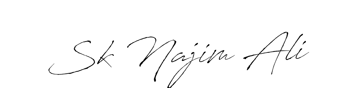 The best way (Antro_Vectra) to make a short signature is to pick only two or three words in your name. The name Sk Najim Ali include a total of six letters. For converting this name. Sk Najim Ali signature style 6 images and pictures png