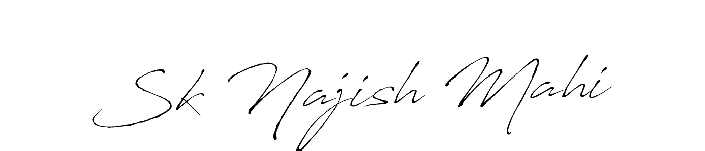 Once you've used our free online signature maker to create your best signature Antro_Vectra style, it's time to enjoy all of the benefits that Sk Najish Mahi name signing documents. Sk Najish Mahi signature style 6 images and pictures png