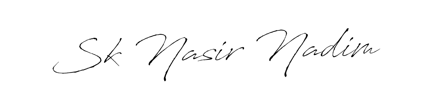 Antro_Vectra is a professional signature style that is perfect for those who want to add a touch of class to their signature. It is also a great choice for those who want to make their signature more unique. Get Sk Nasir Nadim name to fancy signature for free. Sk Nasir Nadim signature style 6 images and pictures png