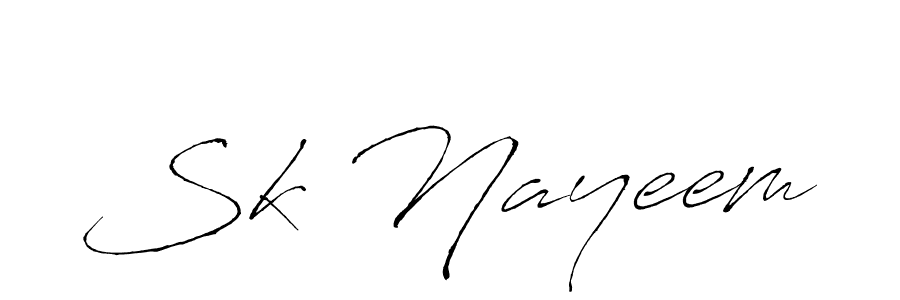 It looks lik you need a new signature style for name Sk Nayeem. Design unique handwritten (Antro_Vectra) signature with our free signature maker in just a few clicks. Sk Nayeem signature style 6 images and pictures png