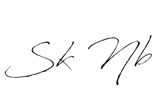 Antro_Vectra is a professional signature style that is perfect for those who want to add a touch of class to their signature. It is also a great choice for those who want to make their signature more unique. Get Sk Nb name to fancy signature for free. Sk Nb signature style 6 images and pictures png