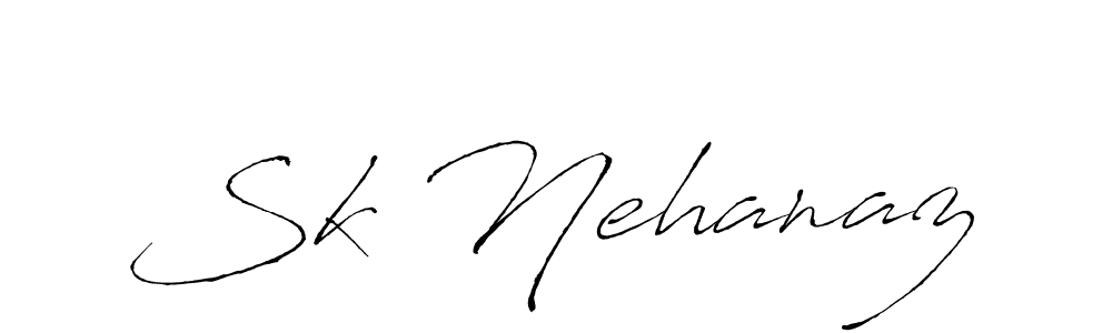 Create a beautiful signature design for name Sk Nehanaz. With this signature (Antro_Vectra) fonts, you can make a handwritten signature for free. Sk Nehanaz signature style 6 images and pictures png