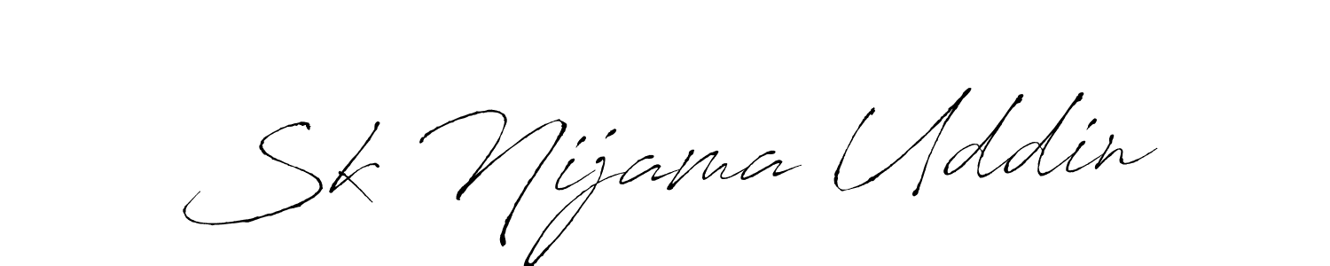 How to make Sk Nijama Uddin signature? Antro_Vectra is a professional autograph style. Create handwritten signature for Sk Nijama Uddin name. Sk Nijama Uddin signature style 6 images and pictures png
