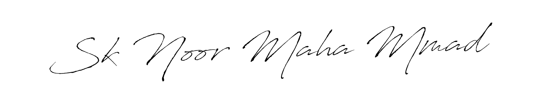 Design your own signature with our free online signature maker. With this signature software, you can create a handwritten (Antro_Vectra) signature for name Sk Noor Maha Mmad. Sk Noor Maha Mmad signature style 6 images and pictures png