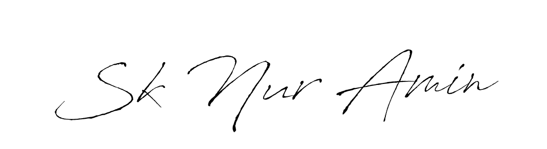 Make a beautiful signature design for name Sk Nur Amin. With this signature (Antro_Vectra) style, you can create a handwritten signature for free. Sk Nur Amin signature style 6 images and pictures png