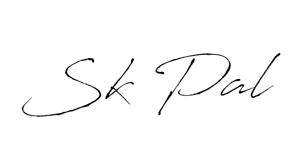 How to make Sk Pal signature? Antro_Vectra is a professional autograph style. Create handwritten signature for Sk Pal name. Sk Pal signature style 6 images and pictures png