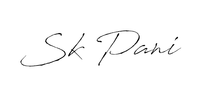 Design your own signature with our free online signature maker. With this signature software, you can create a handwritten (Antro_Vectra) signature for name Sk Pani. Sk Pani signature style 6 images and pictures png