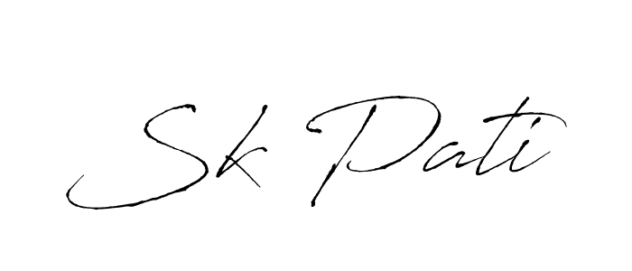 if you are searching for the best signature style for your name Sk Pati. so please give up your signature search. here we have designed multiple signature styles  using Antro_Vectra. Sk Pati signature style 6 images and pictures png