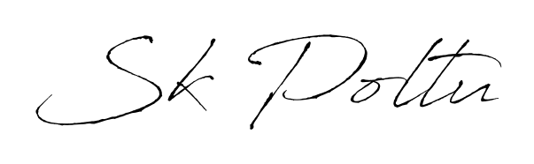 Antro_Vectra is a professional signature style that is perfect for those who want to add a touch of class to their signature. Get Sk Poltu name fancy signature for free. Sk Poltu signature style 6 images and pictures png