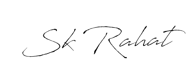 Create a beautiful signature design for name Sk Rahat. With this signature (Antro_Vectra) fonts, you can make a handwritten signature for free. Sk Rahat signature style 6 images and pictures png