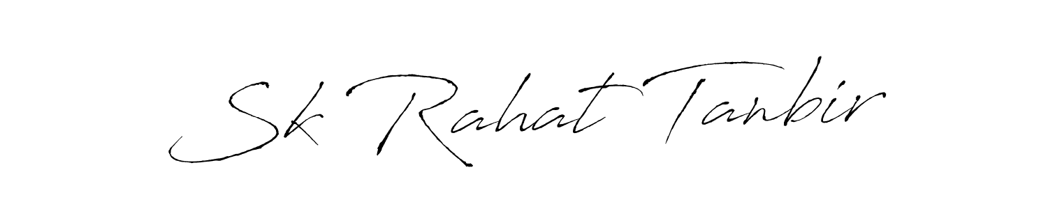 Use a signature maker to create a handwritten signature online. With this signature software, you can design (Antro_Vectra) your own signature for name Sk Rahat Tanbir. Sk Rahat Tanbir signature style 6 images and pictures png