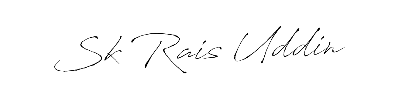 Sk Rais Uddin stylish signature style. Best Handwritten Sign (Antro_Vectra) for my name. Handwritten Signature Collection Ideas for my name Sk Rais Uddin. Sk Rais Uddin signature style 6 images and pictures png