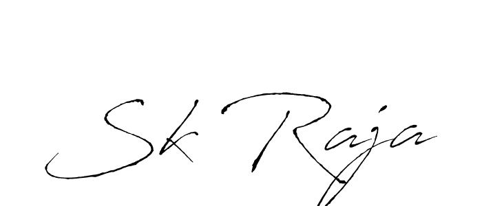 Also we have Sk Raja name is the best signature style. Create professional handwritten signature collection using Antro_Vectra autograph style. Sk Raja signature style 6 images and pictures png