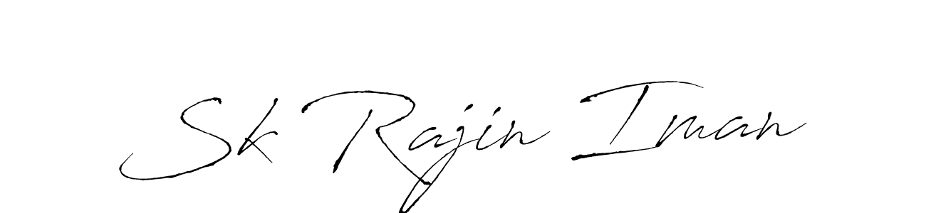 Create a beautiful signature design for name Sk Rajin Iman. With this signature (Antro_Vectra) fonts, you can make a handwritten signature for free. Sk Rajin Iman signature style 6 images and pictures png